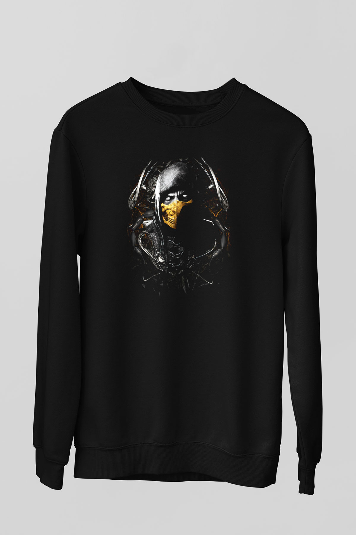 Mortal Kombat Siyah Unisex Sweatshirt