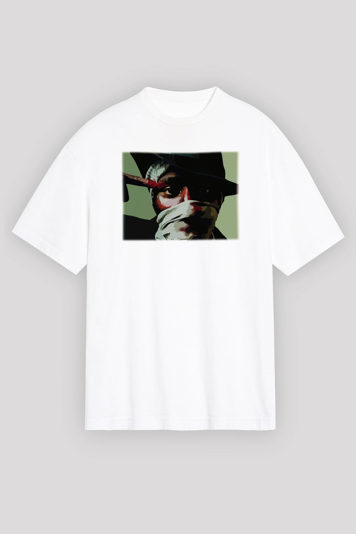Mos Def Beyaz Unisex Oversize Tişört T-Shirt