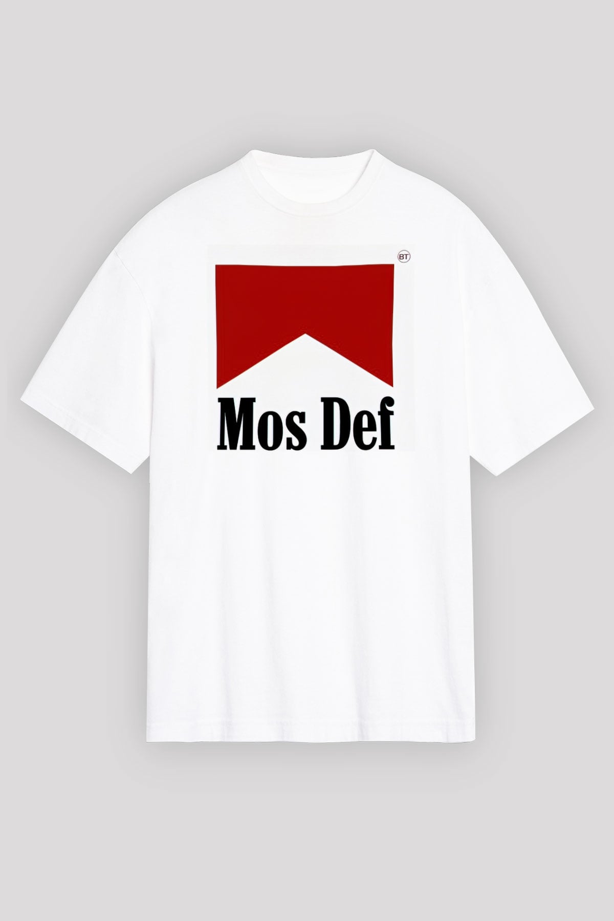 Mos Def Beyaz Oversize Tişört Oversize T-shirt - TişörtFabrikası