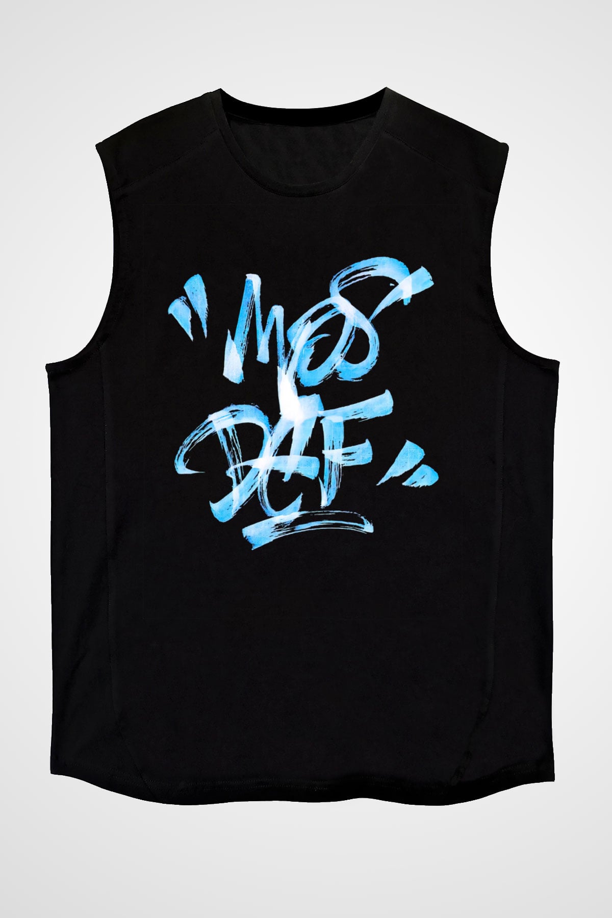 Mos Def Siyah Unisex Kolsuz Tişört