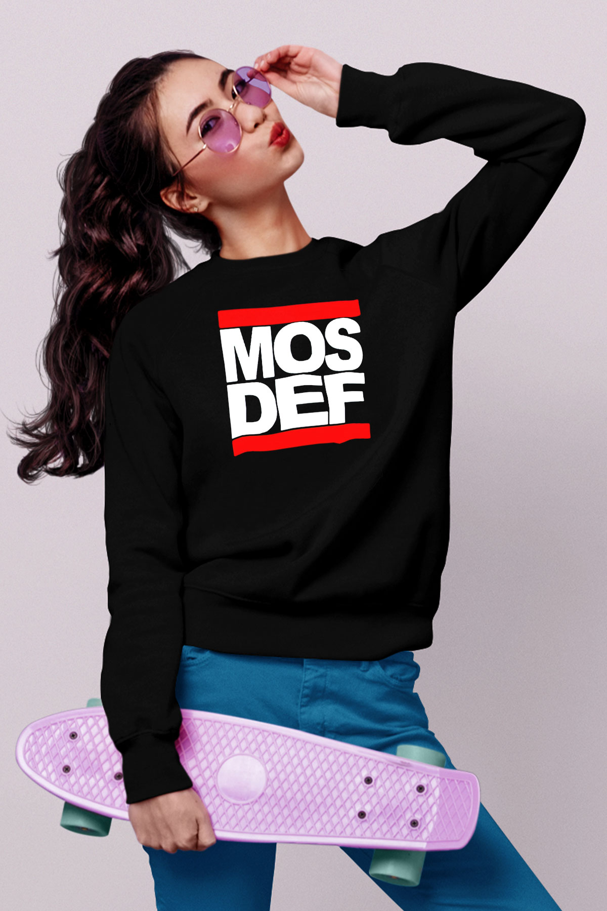 Mos Def Siyah Unisex Sweatshirt