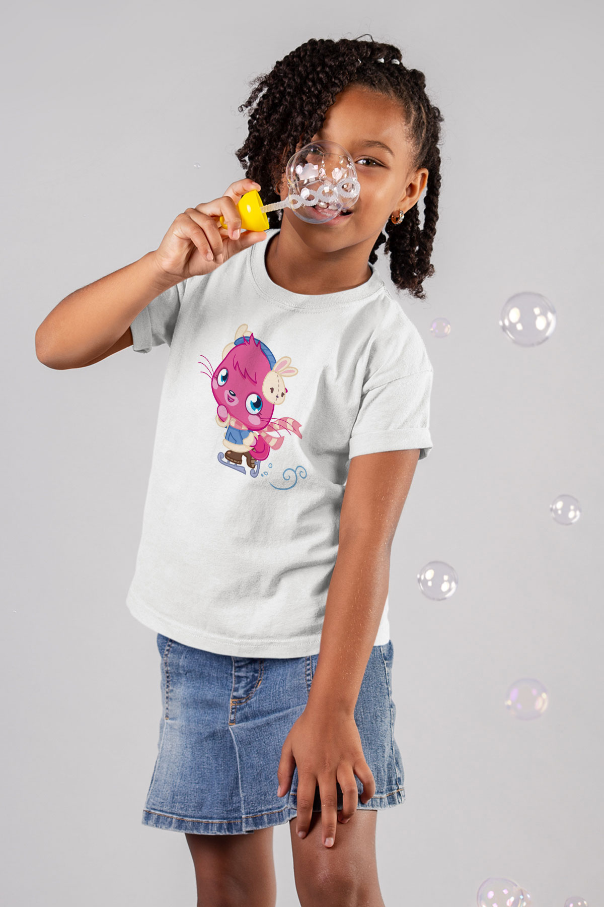 Moshi Monsters Beyaz Unisex Çocuk Tişört