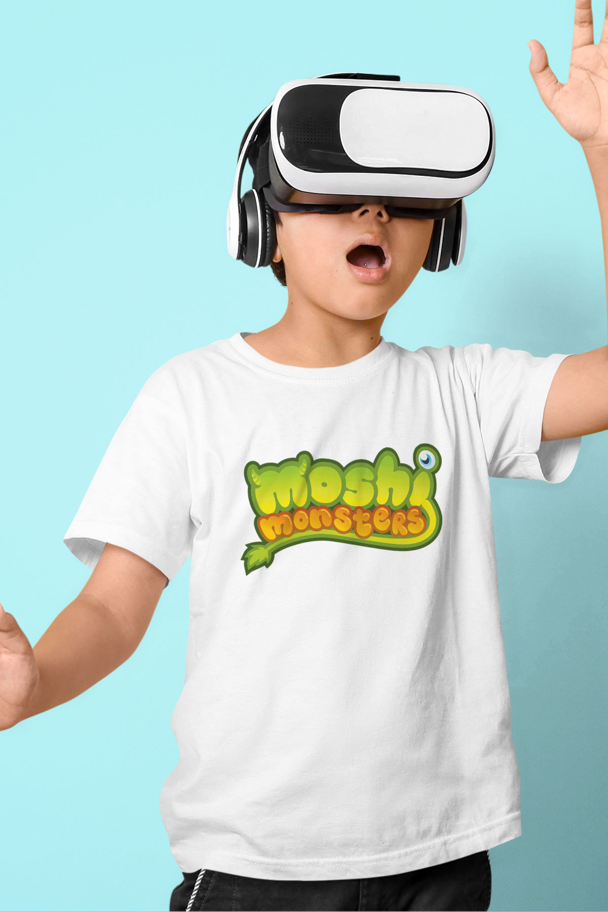 Moshi Monsters Beyaz Unisex Çocuk Tişört