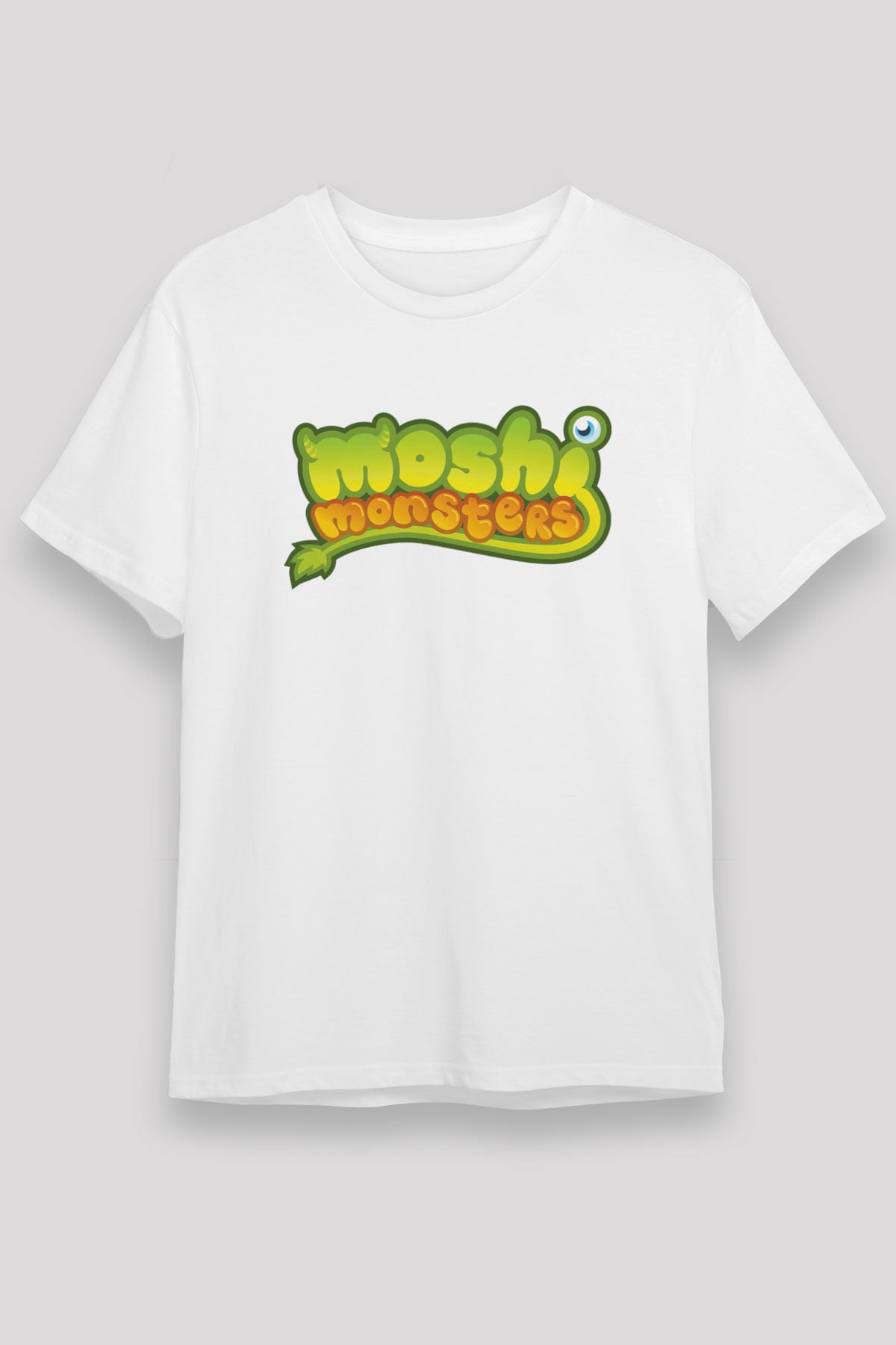 Moshi Monsters Beyaz Unisex Tişört T-Shirt