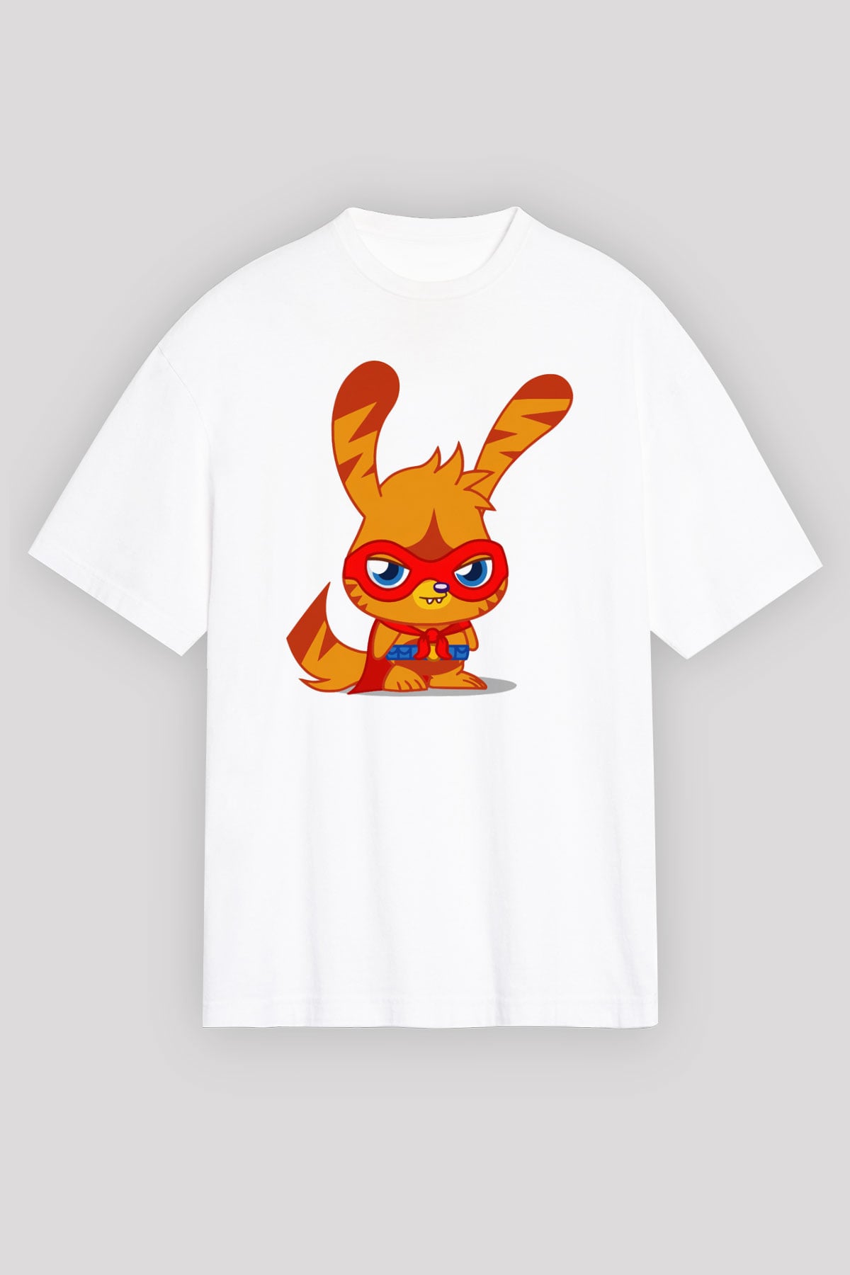 Moshi Monsters Beyaz Oversize Tişört Oversize T-shirt