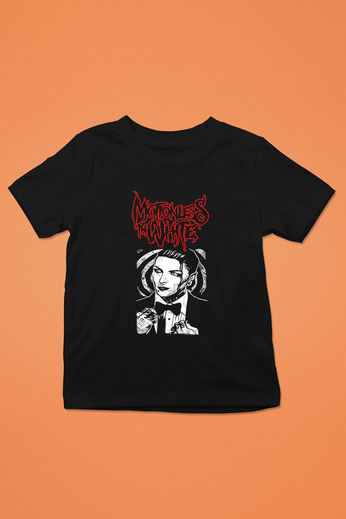 Motionless in White Baskılı Unisex Siyah Çocuk Tişört - Tshirt