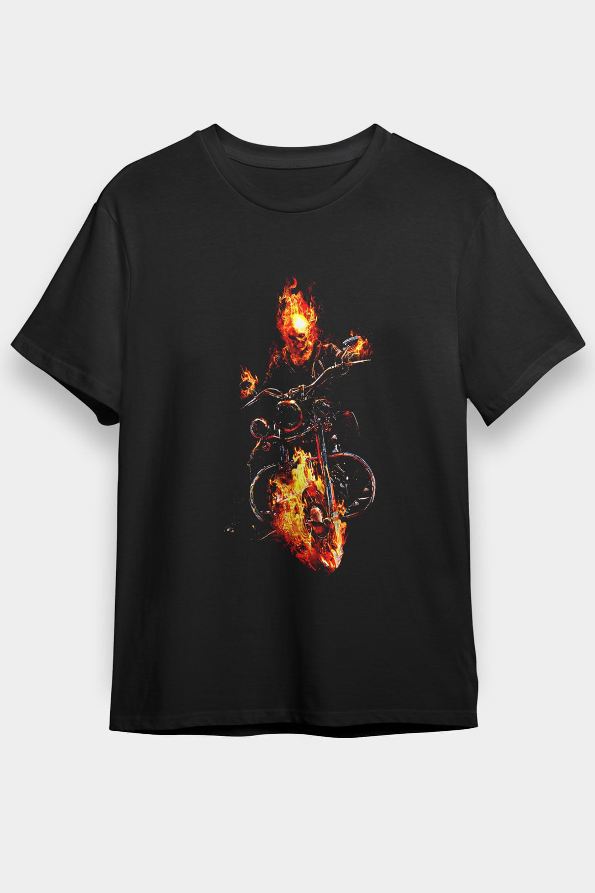 Motor Sporları - Motor sports Baskılı Unisex Siyah Tişört - Tshirt