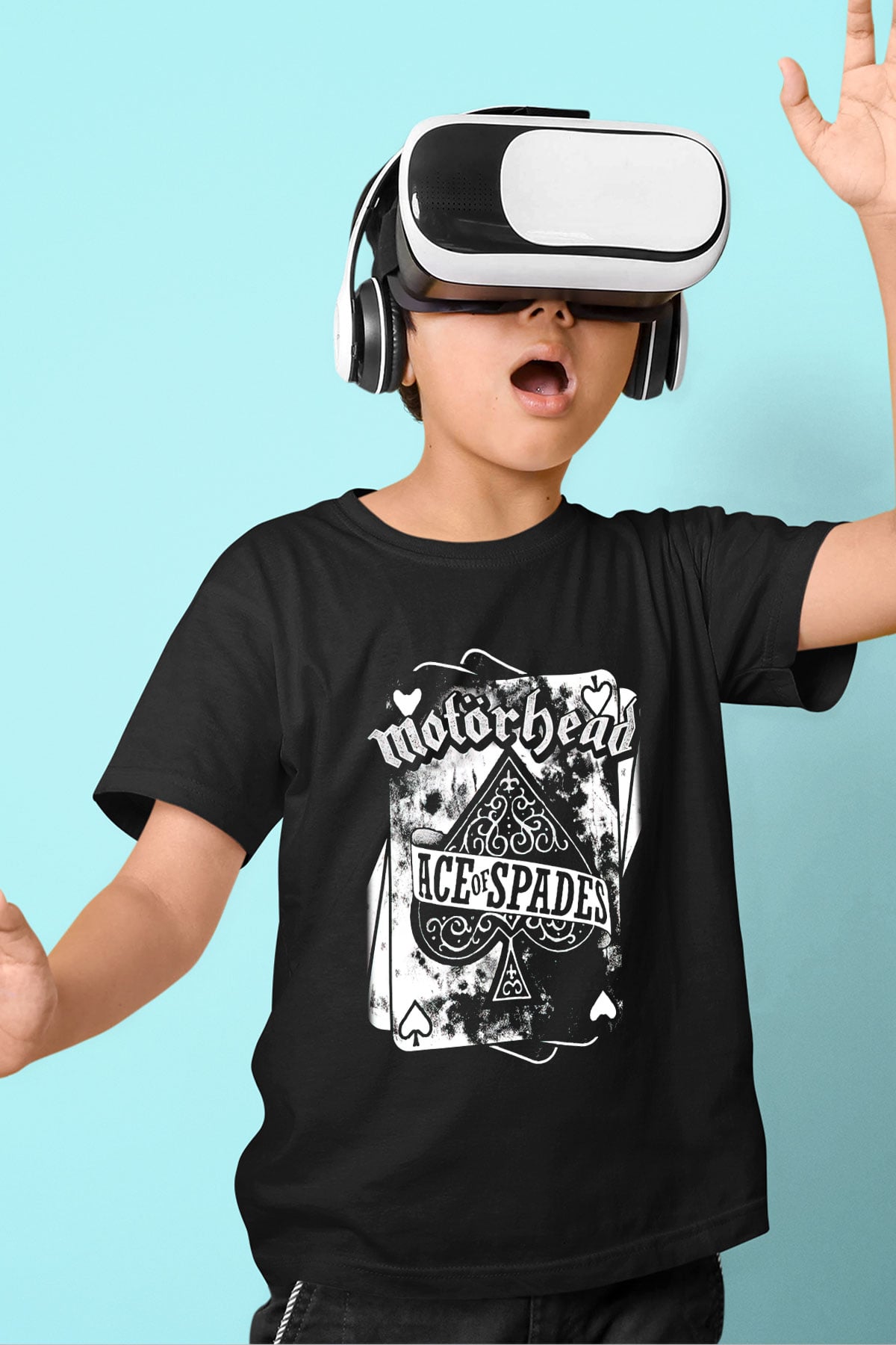 Motörhead Ace Of Spades Baskılı Siyah Unisex Çocuk Tişört