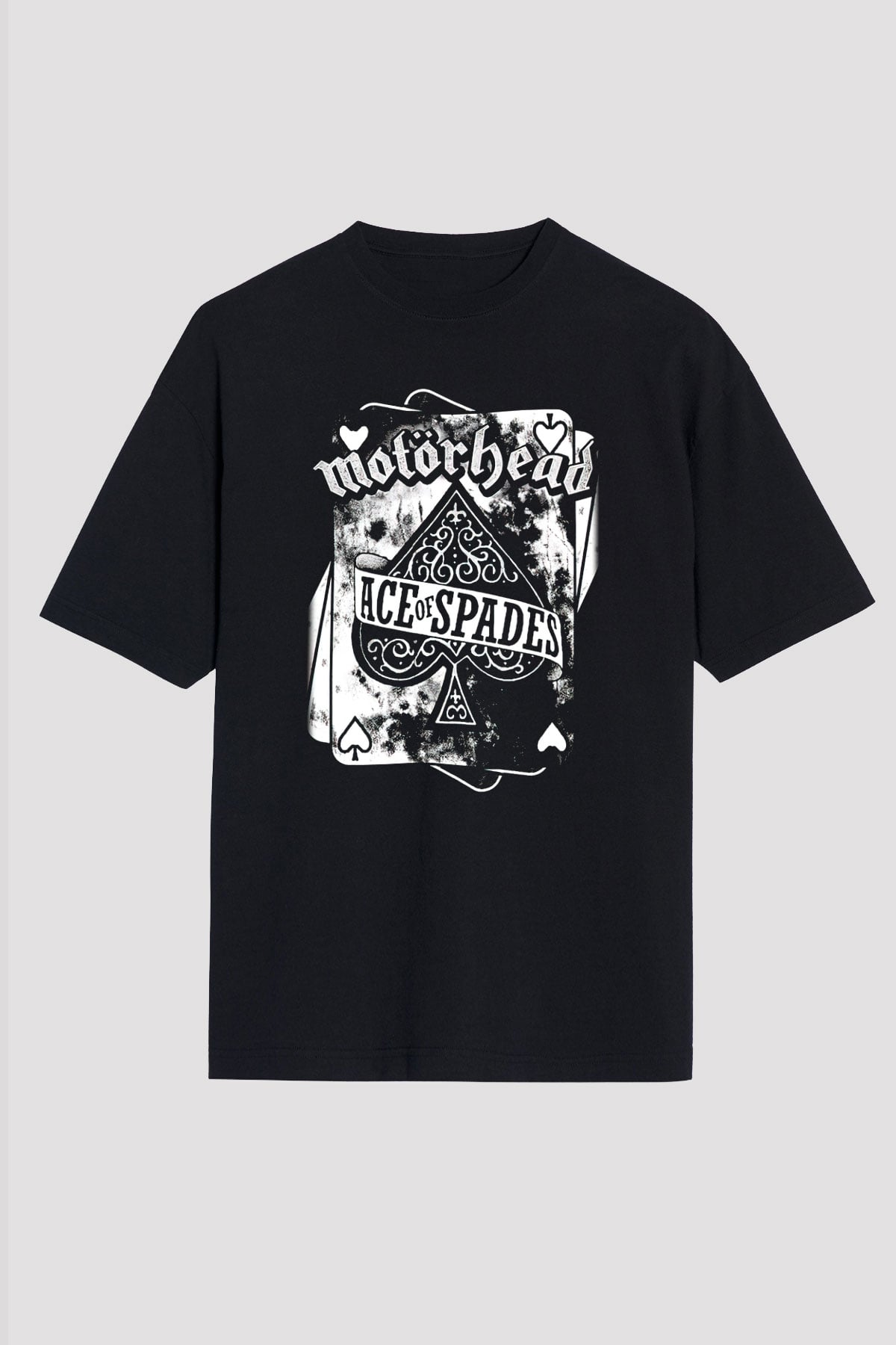 Motörhead Ace Of Spades Siyah Unisex Oversize Tişört T-Shirt