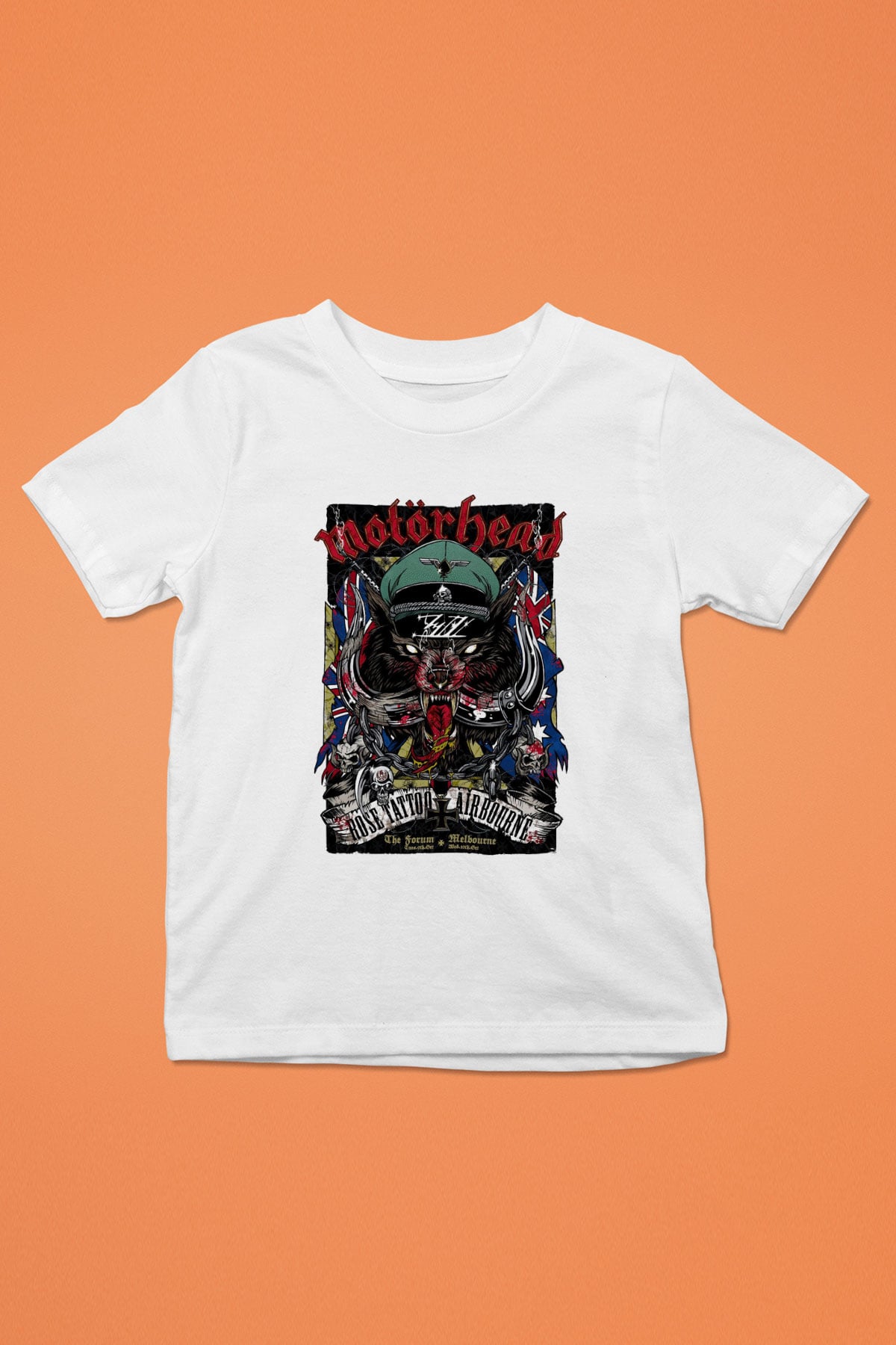 Motörhead Baskılı Beyaz Unisex Çocuk Tişört