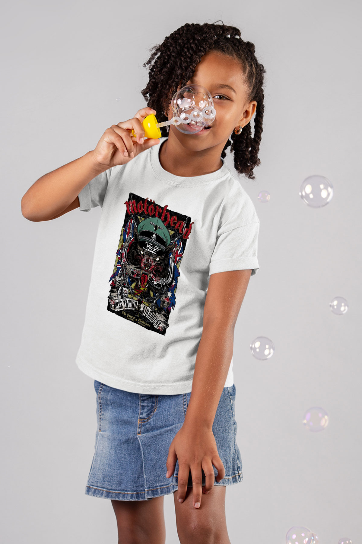 Motörhead Baskılı Beyaz Unisex Çocuk Tişört