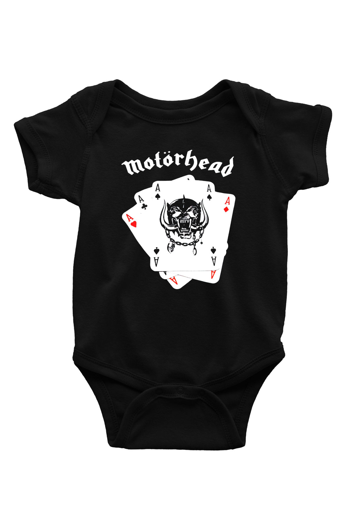 Motörhead Baskılı Siyah Bebek Body - Zıbın
