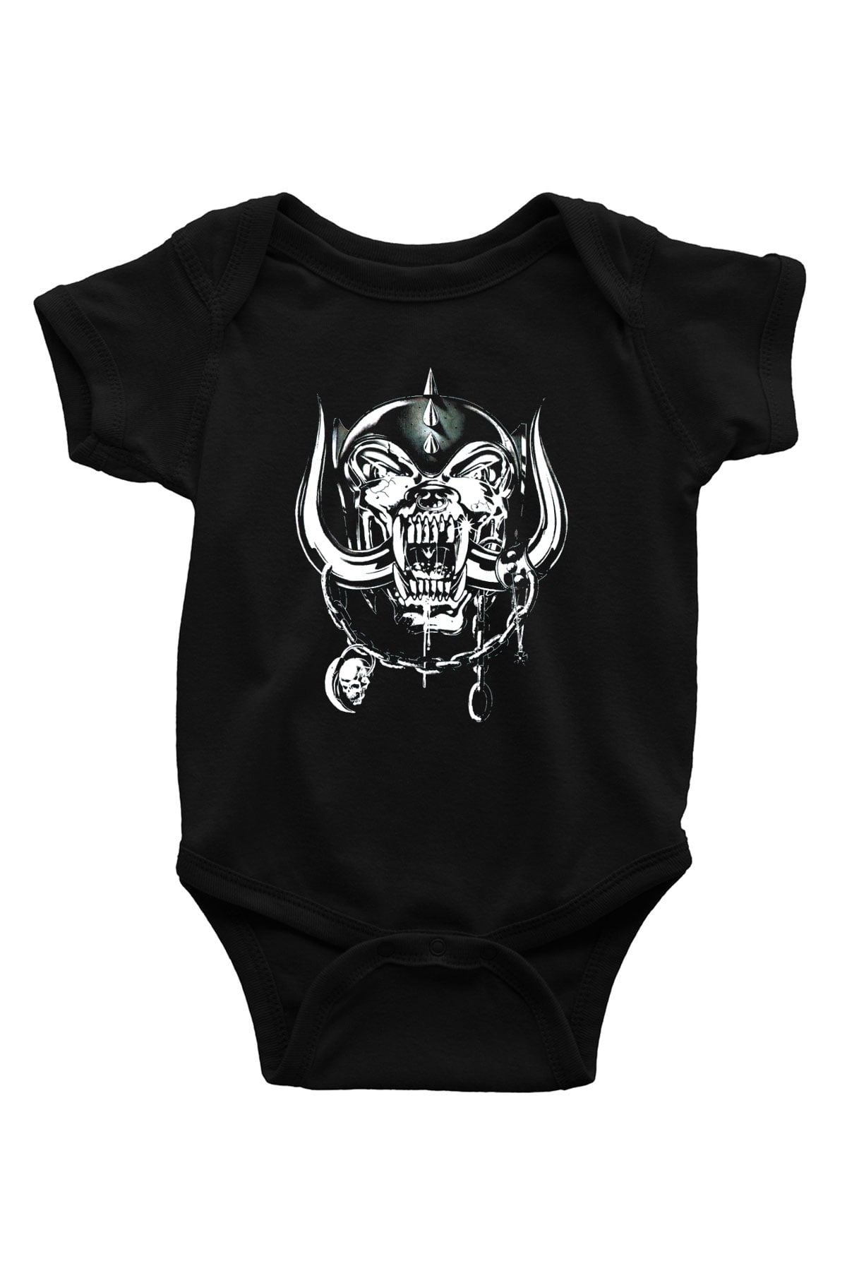 Motörhead Baskılı Siyah Bebek Body - Zıbın