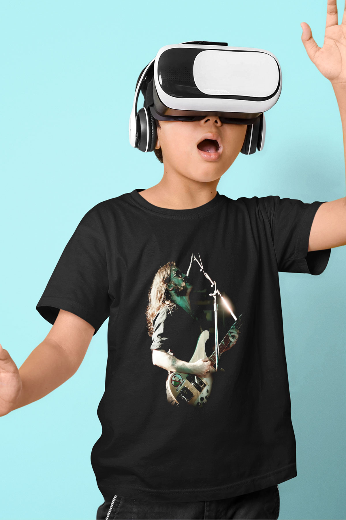 Motörhead Baskılı Siyah Unisex Çocuk Tişört