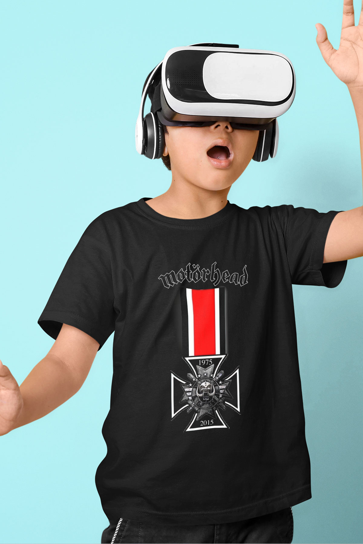 Motörhead Baskılı Siyah Unisex Çocuk Tişört