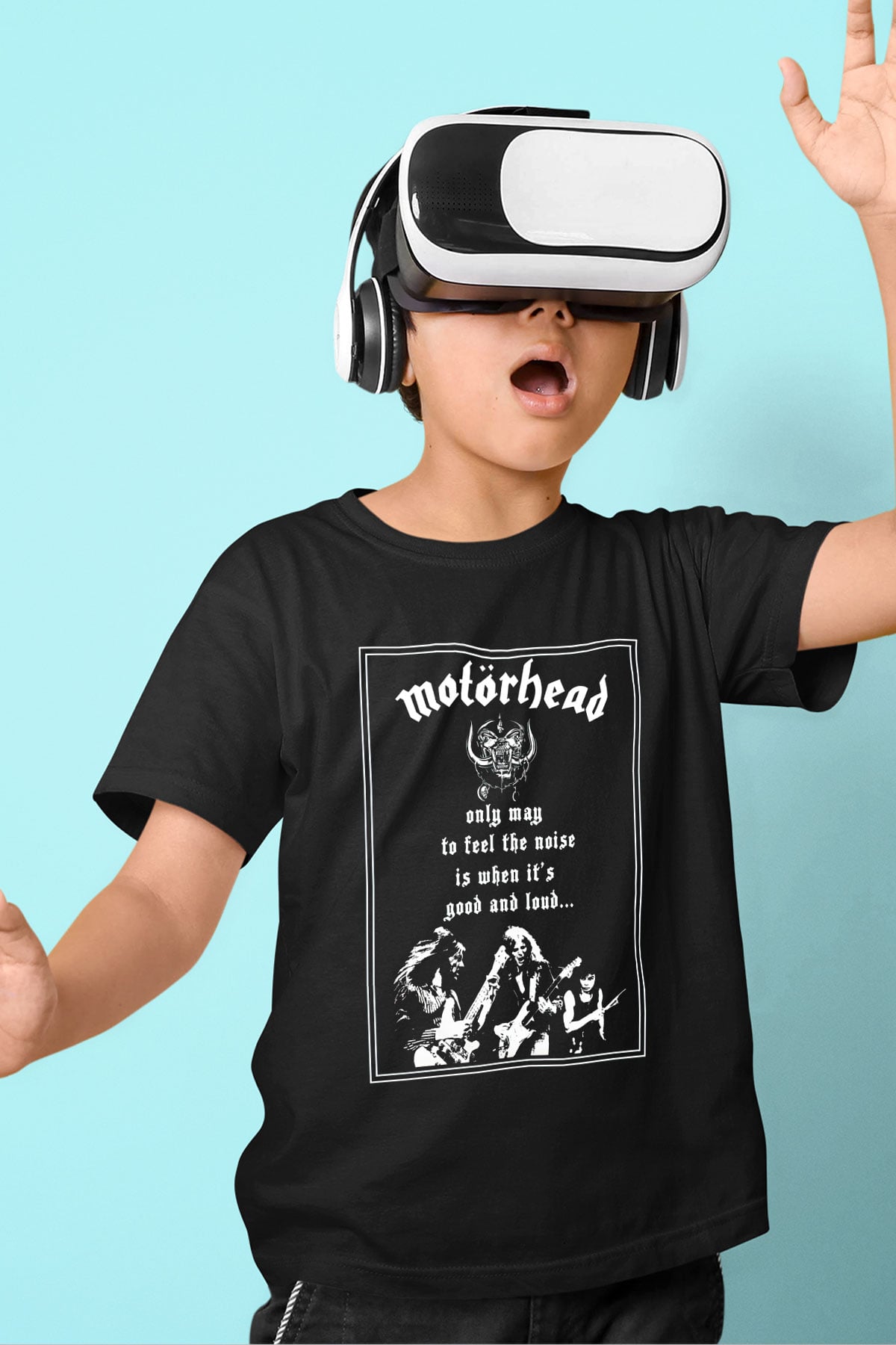 Motörhead Baskılı Siyah Unisex Çocuk Tişört