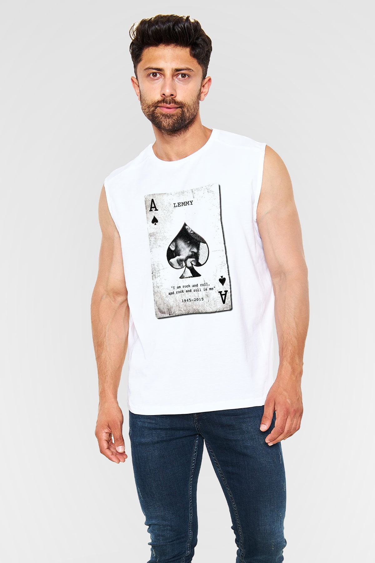 Motörhead Beyaz Unisex Kolsuz Tişört