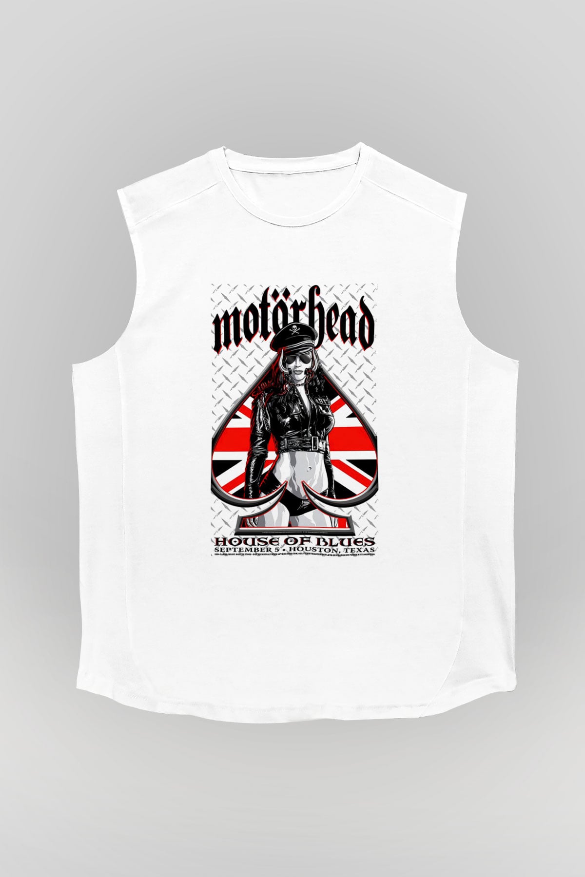 Motörhead Beyaz Unisex Kolsuz Tişört