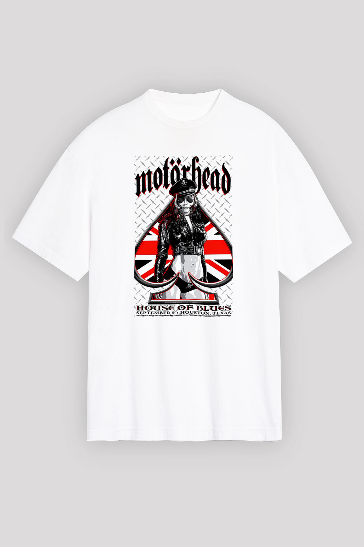 Motörhead Beyaz Unisex Oversize Tişört T-Shirt