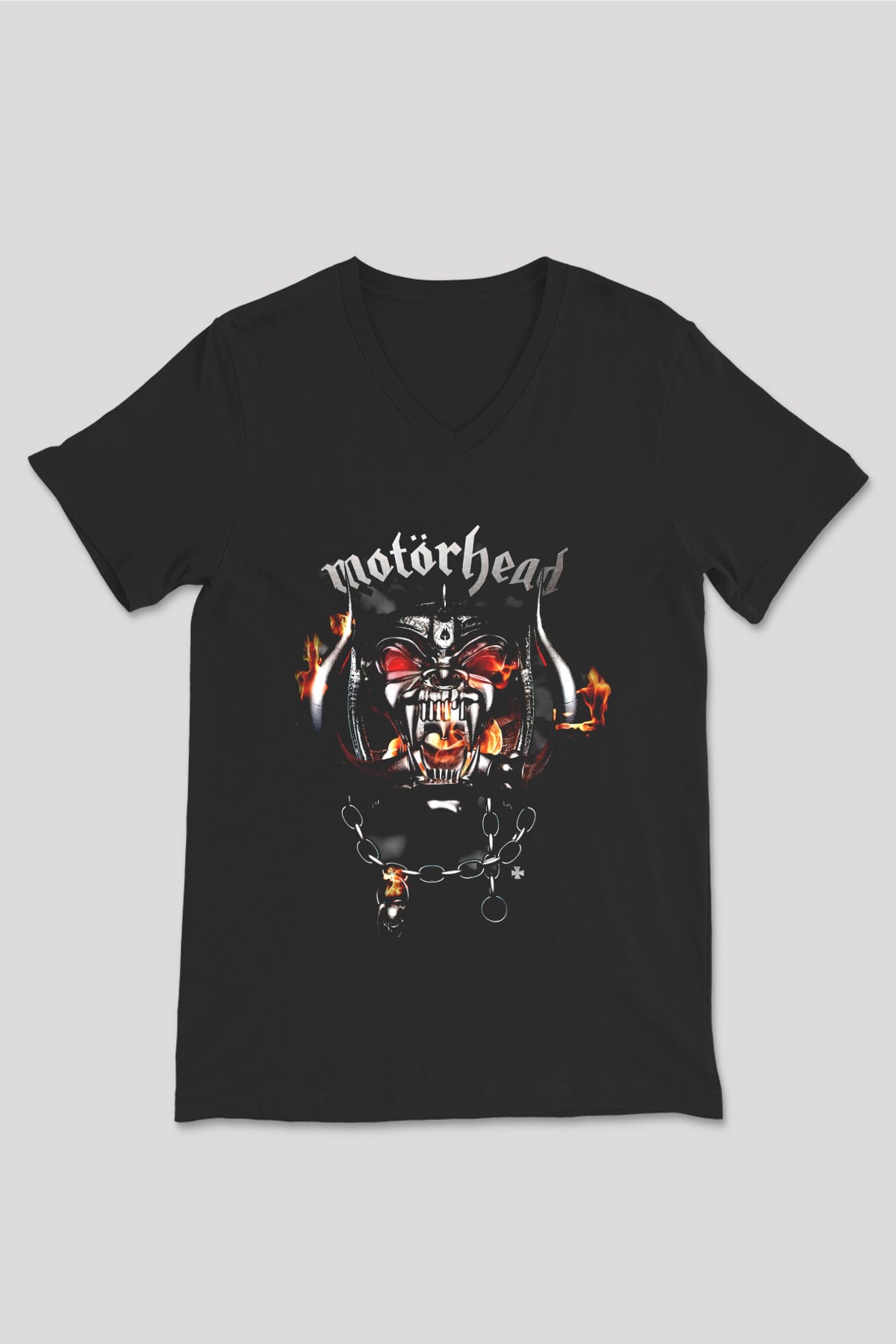 Motörhead England Siyah Unisex V Yaka Tişört