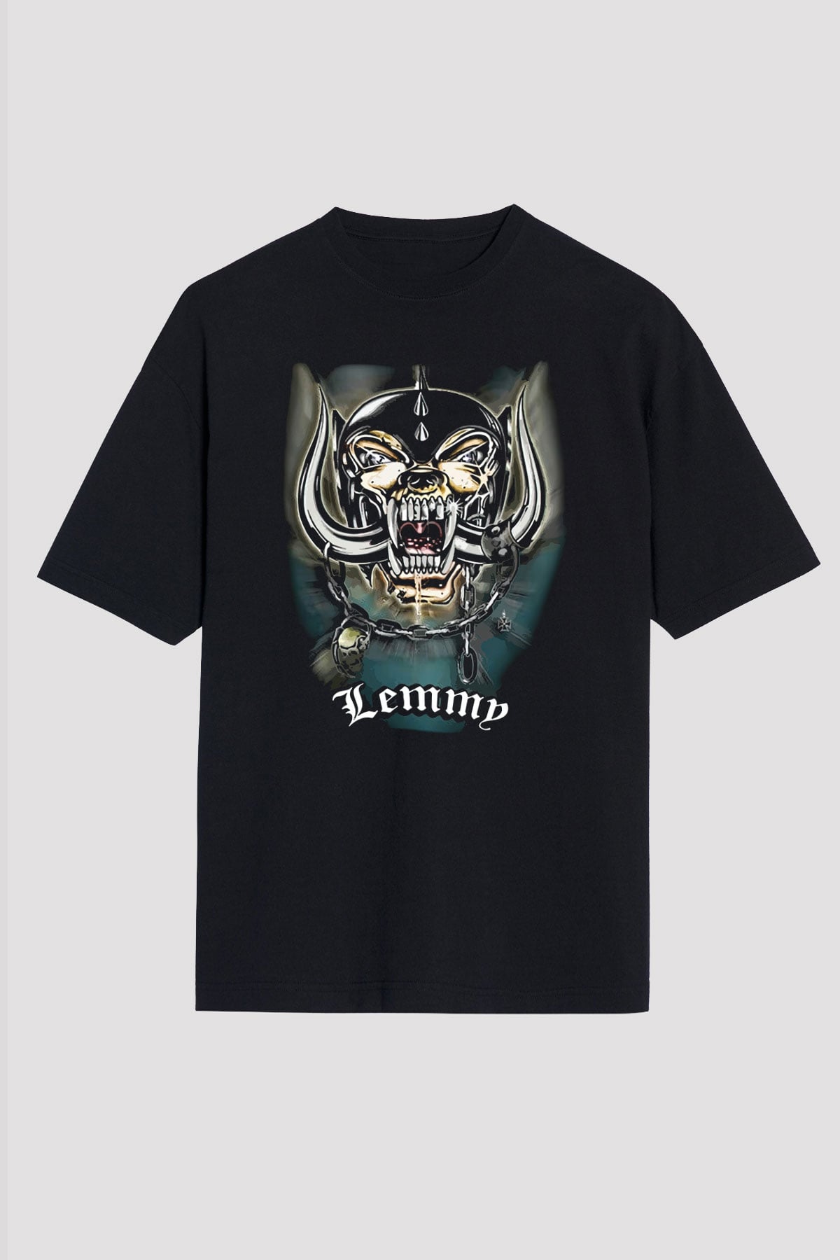 Motörhead Lemmy Siyah Unisex Oversize Tişört T-Shirt