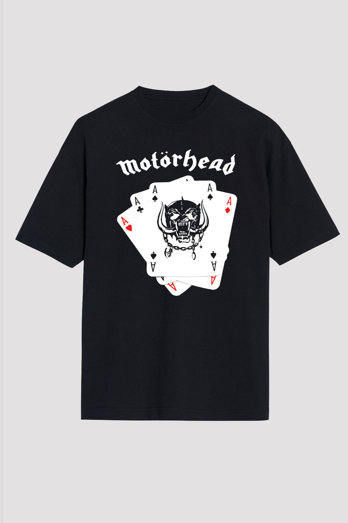 Motörhead Siyah Unisex Oversize Tişört T-Shirt