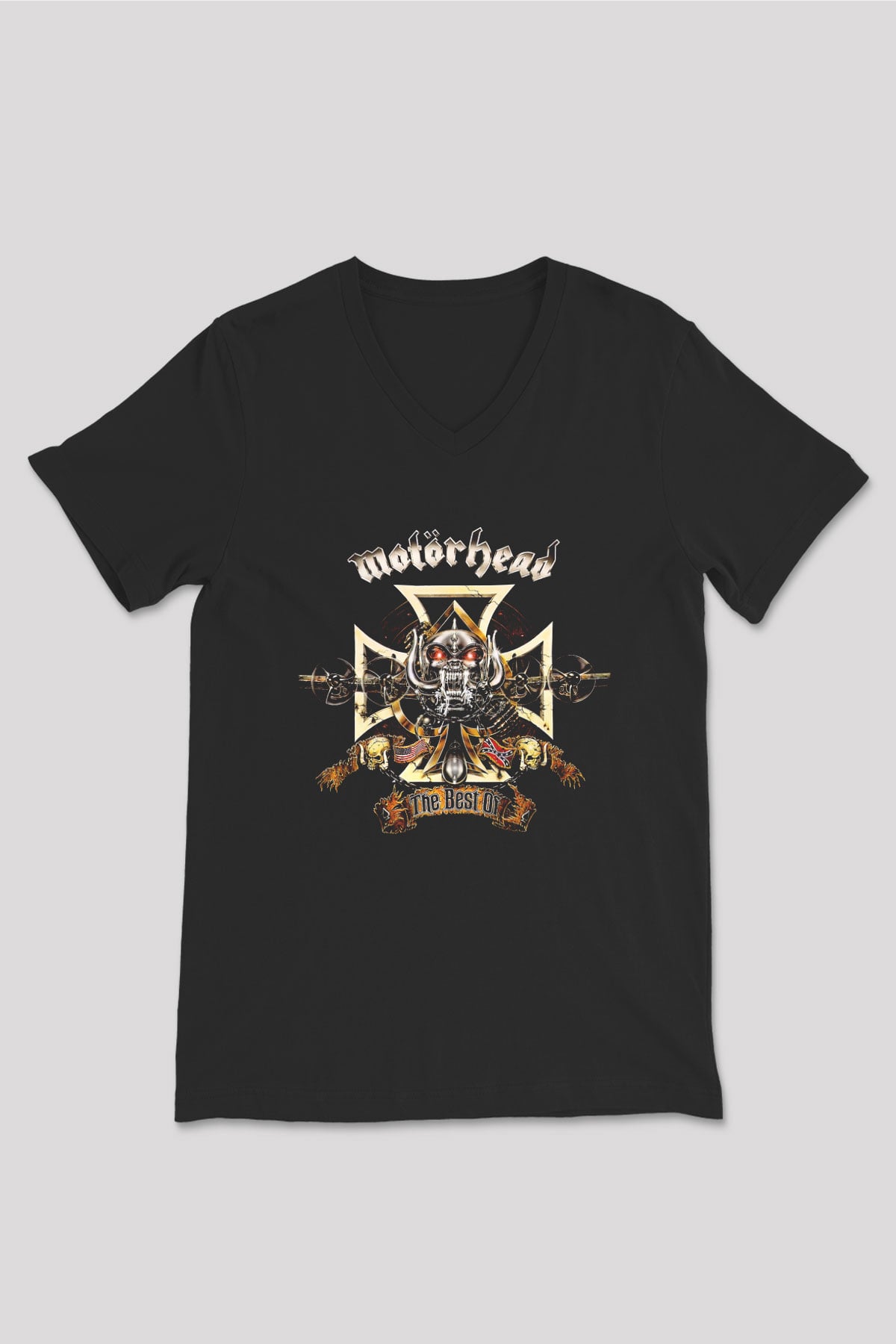 Motörhead The Best Off Siyah Unisex V Yaka Tişört T-Shirt