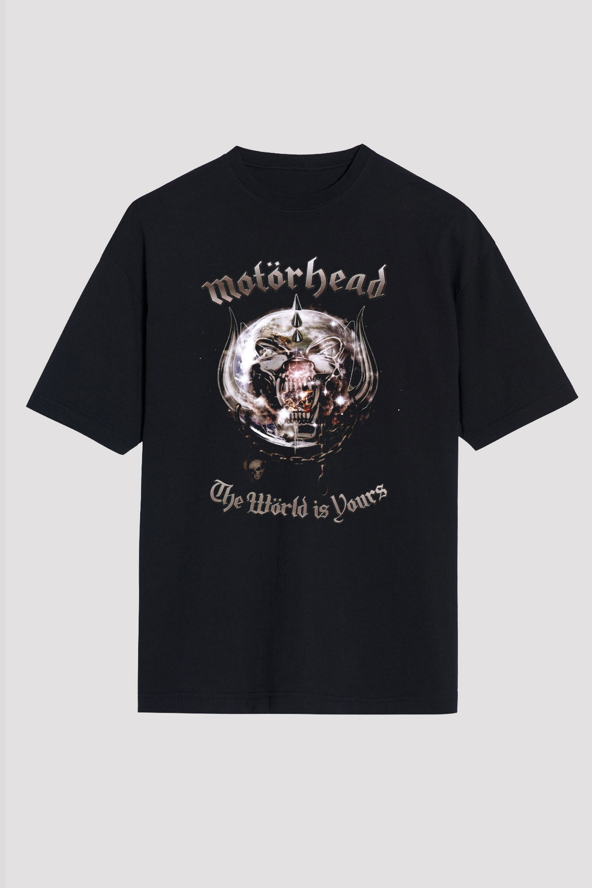 Motörhead The Wörld Is Yours Siyah Unisex Oversize Tişört T-Shirt