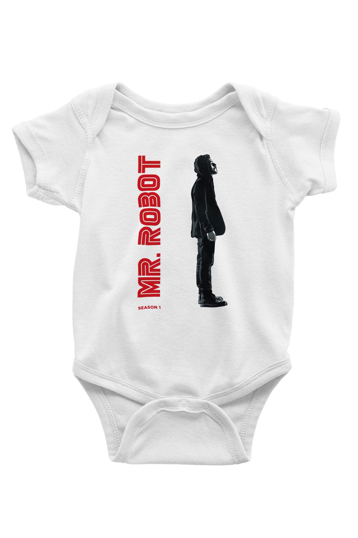 Mr. Robot Beyaz Bebek Body - Zıbın