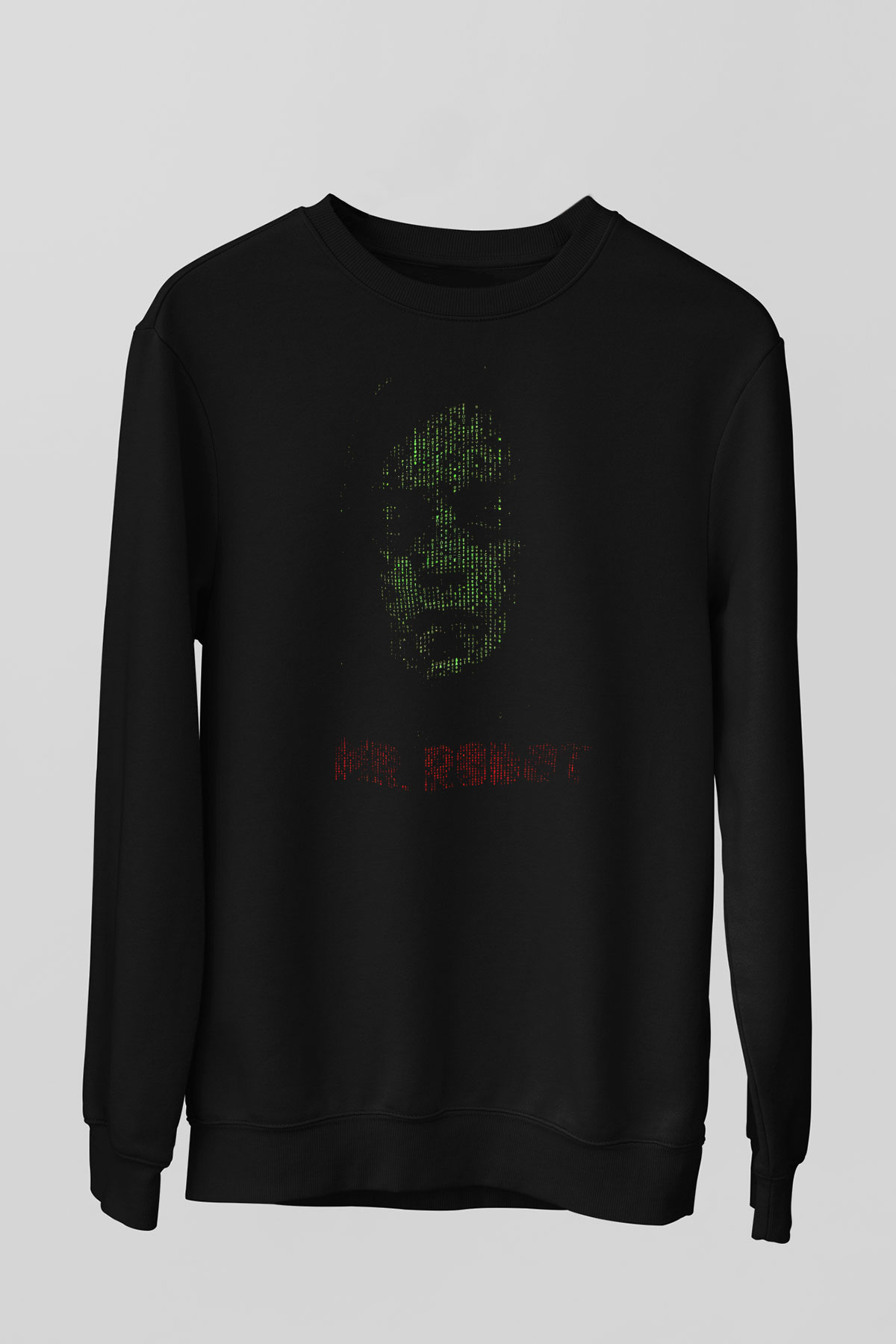 Mr. Robot Siyah Unisex Sweatshirt