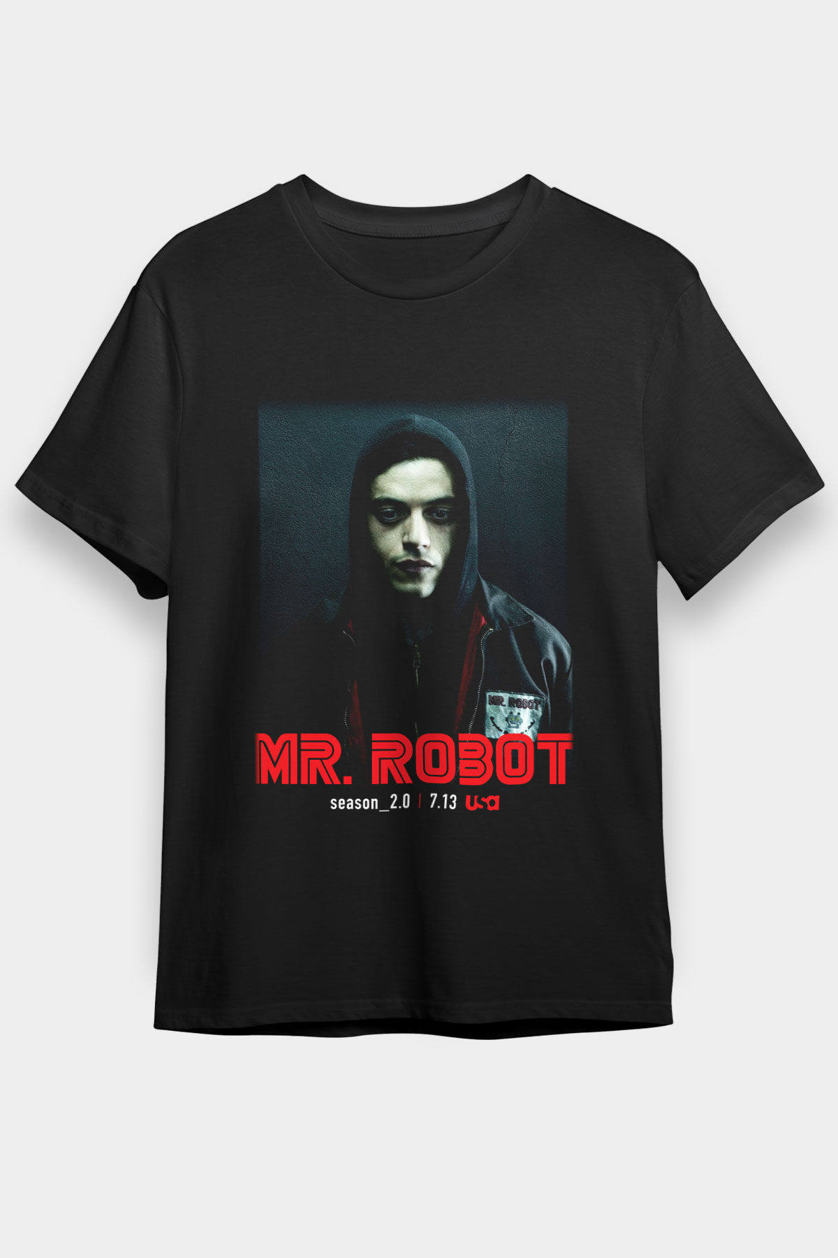 Mr. Robot Siyah Unisex Tişört T-Shirt