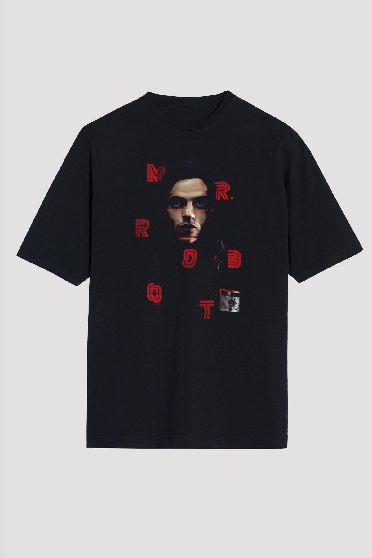 Mr. Robot Siyah Oversize Tişört Oversize T-shirt