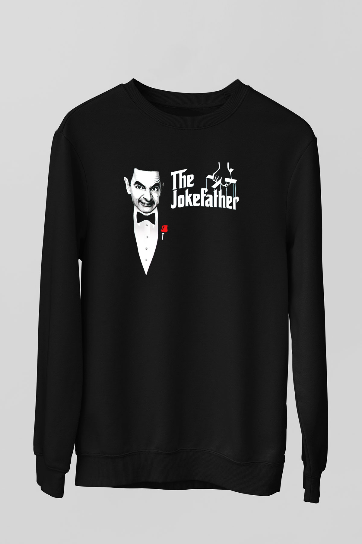 Mr.Bean Siyah Unisex  Sweatshirt