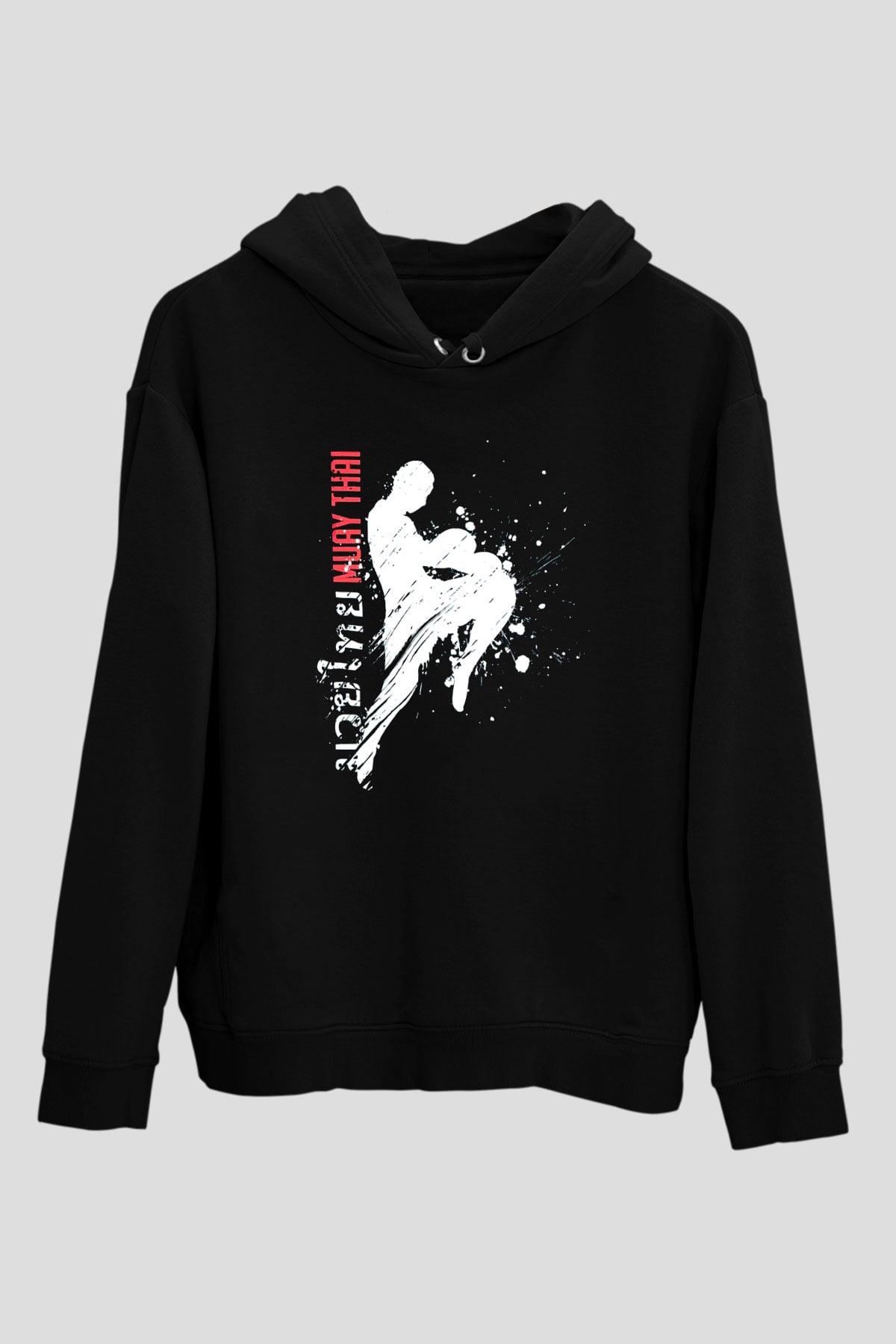 Muay Thai Siyah Unisex Hoodie