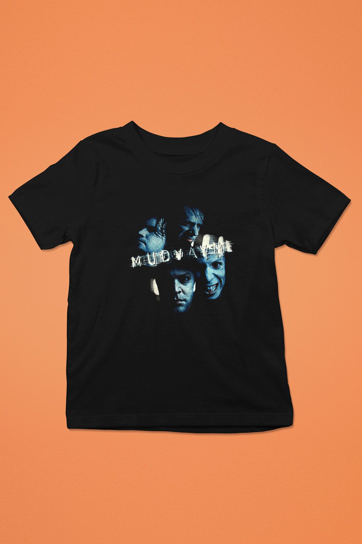 Mudvayne Baskılı Unisex Siyah Çocuk Tişört - Tshirt
