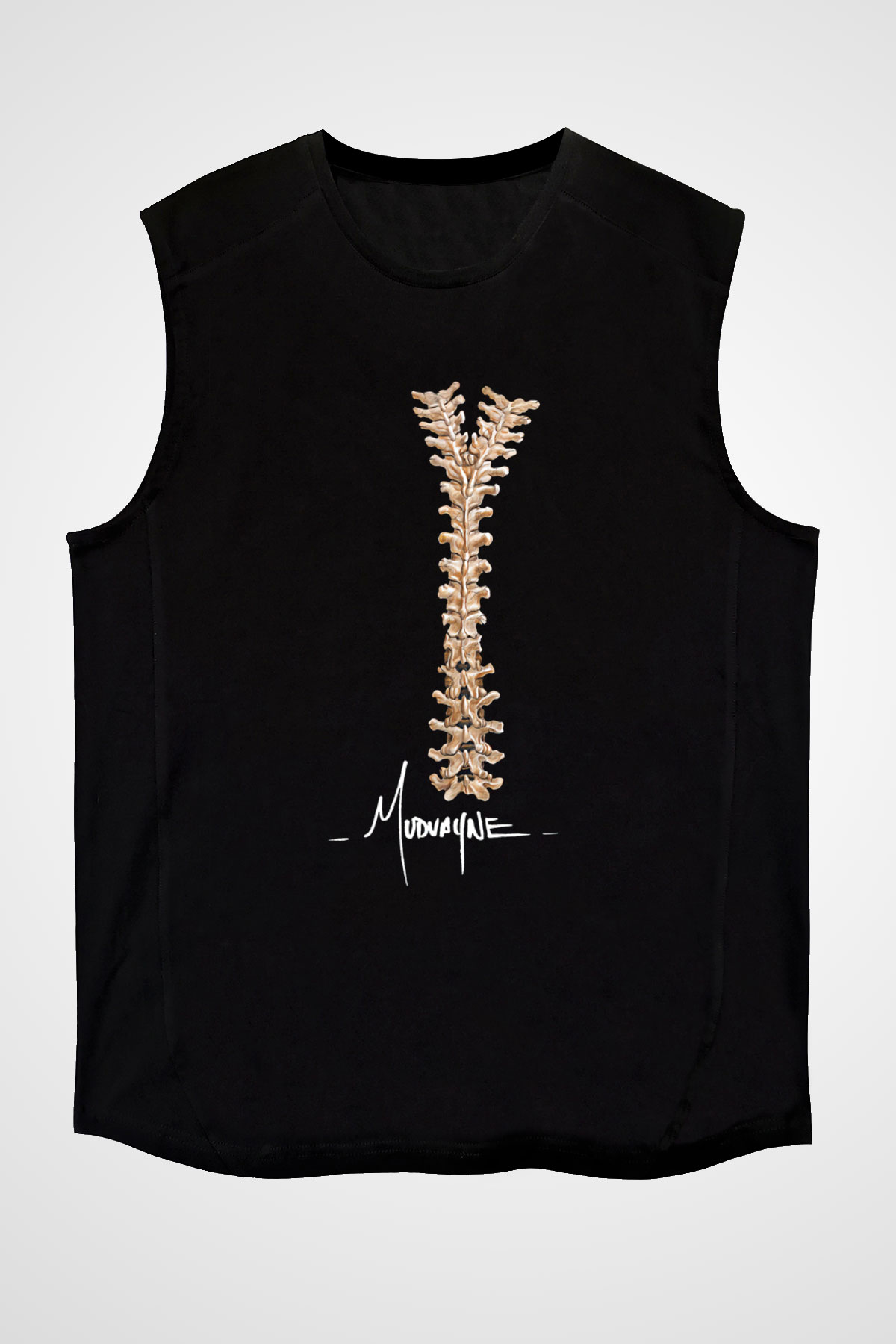 Mudvayne Baskılı Unisex Siyah Kolsuz Tişört - Tshirt