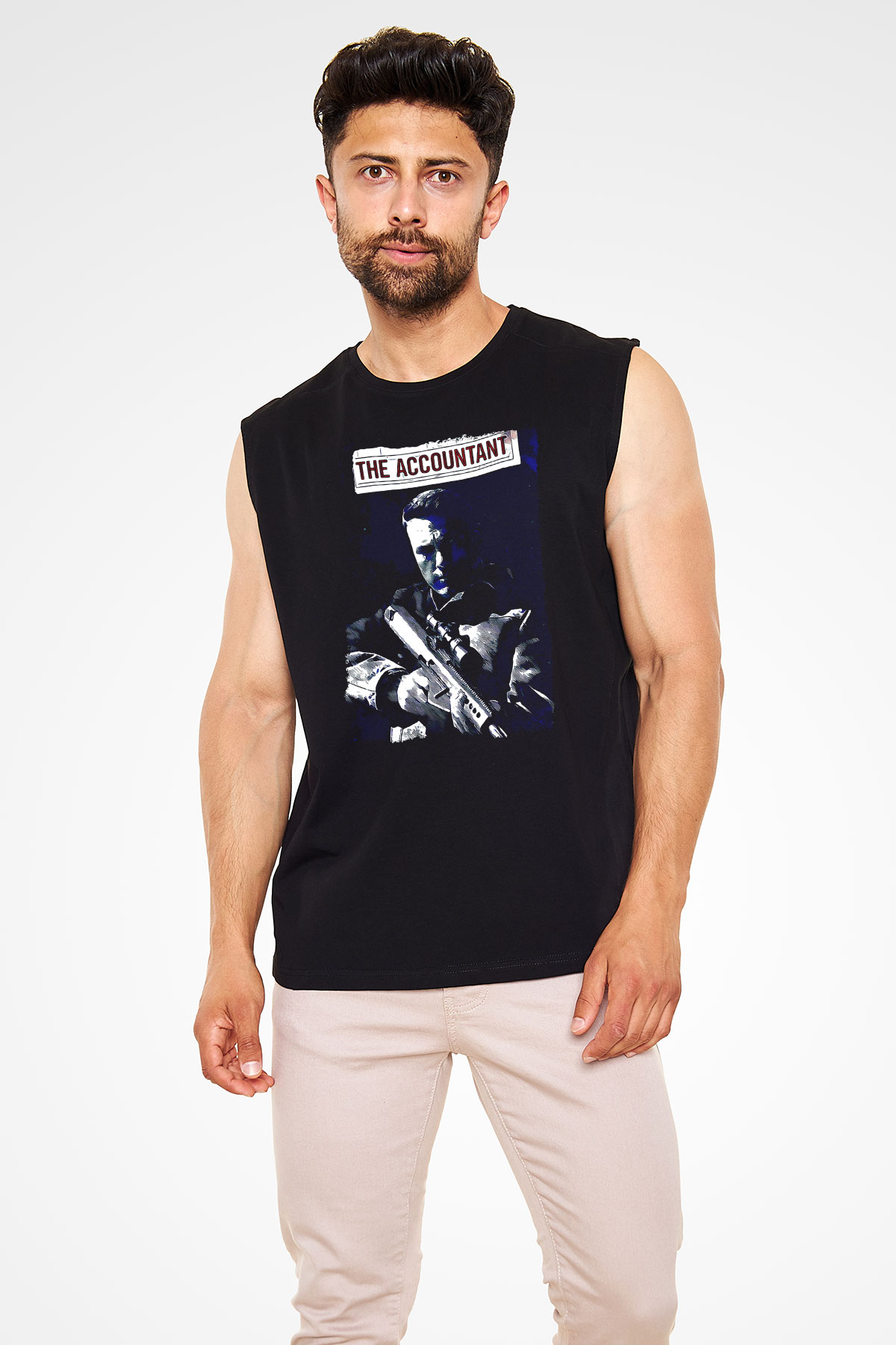 Muhasebeci Siyah Unisex Kolsuz Tişört