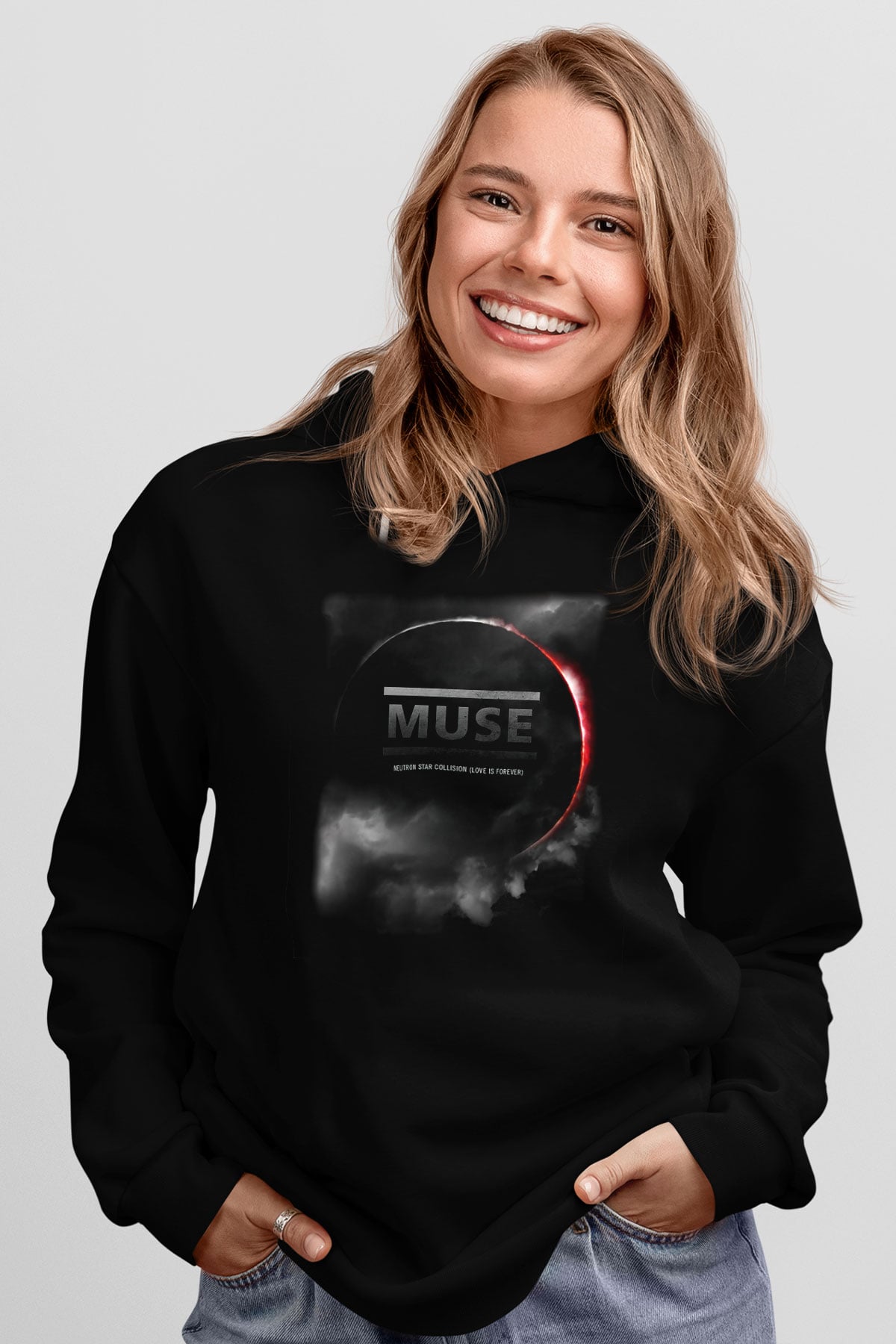Muse Siyah Unisex Hoodie
