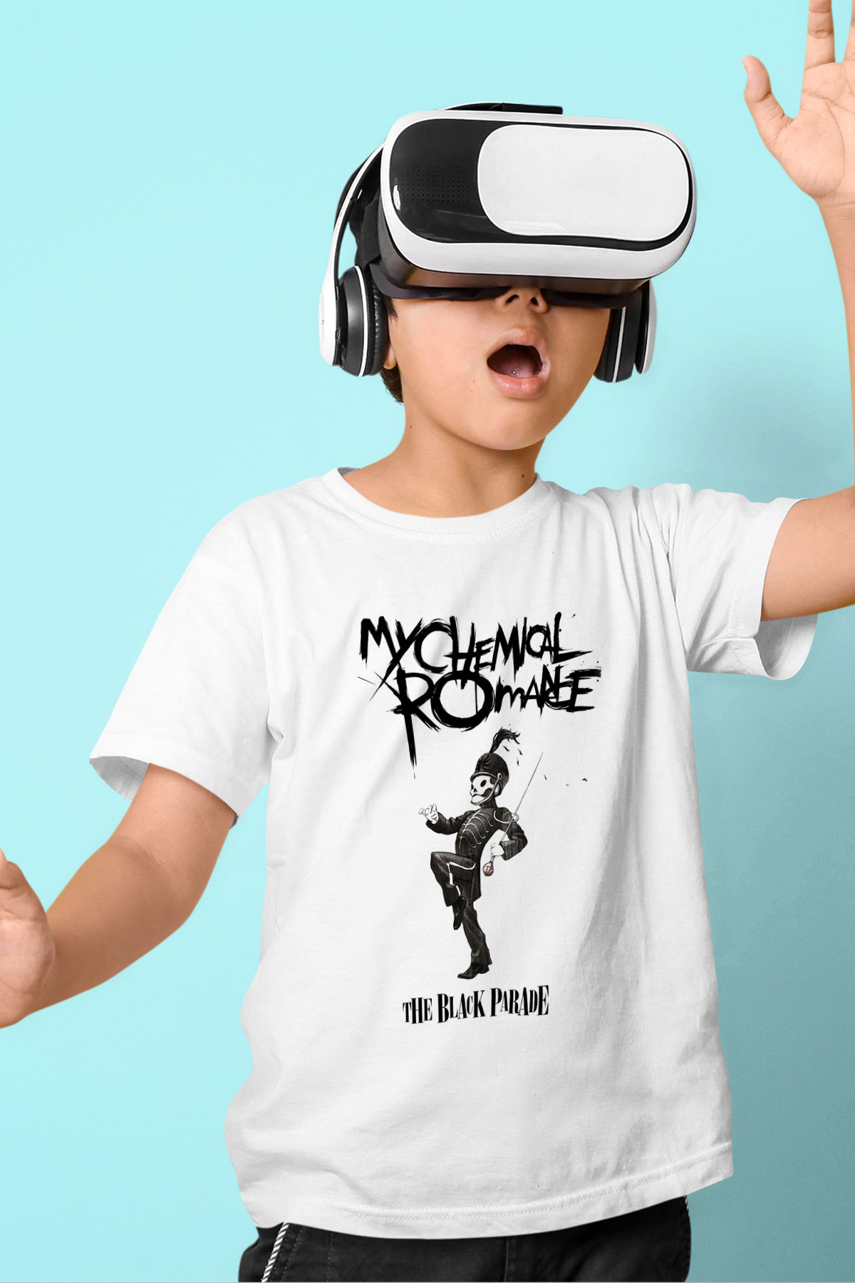 My Chemical Romance Baskılı Beyaz Unisex Çocuk Tişört