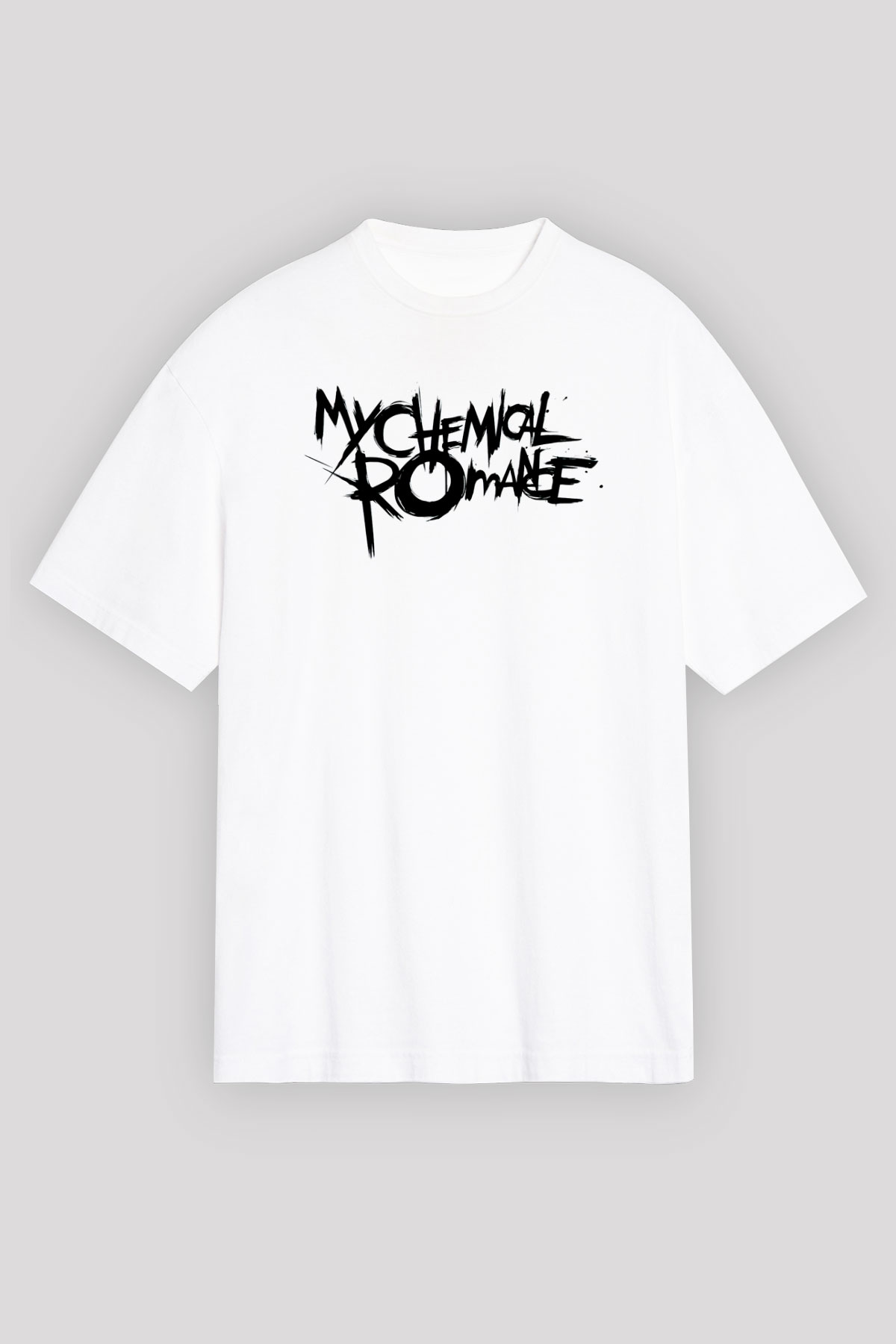 My Chemical Romance Beyaz Unisex Oversize Tişört T-Shirt