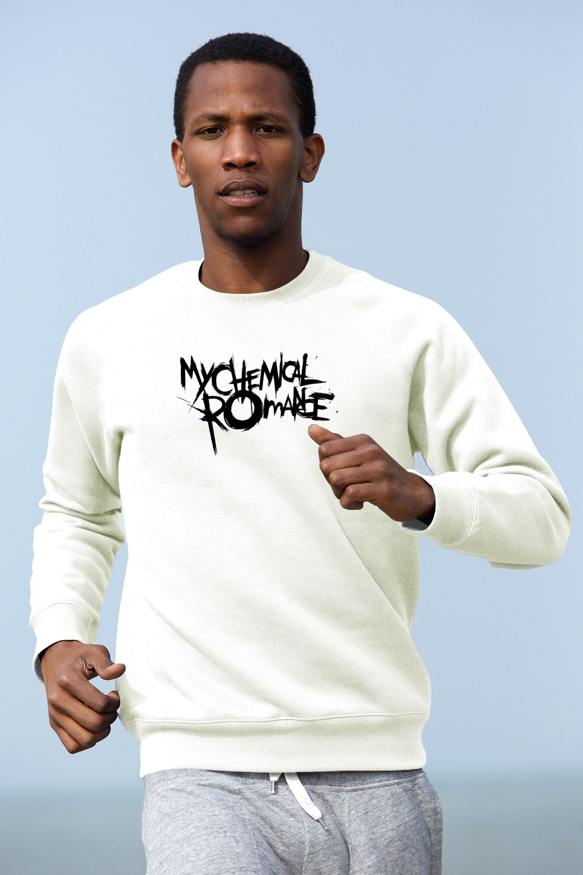 My Chemical Romance Beyaz Unisex Sweatshirt