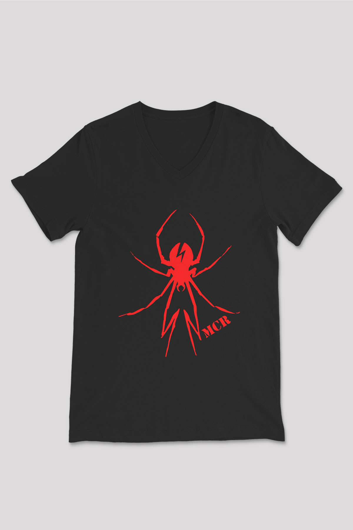 My Chemical Romance Siyah Unisex V Yaka Tişört T-Shirt