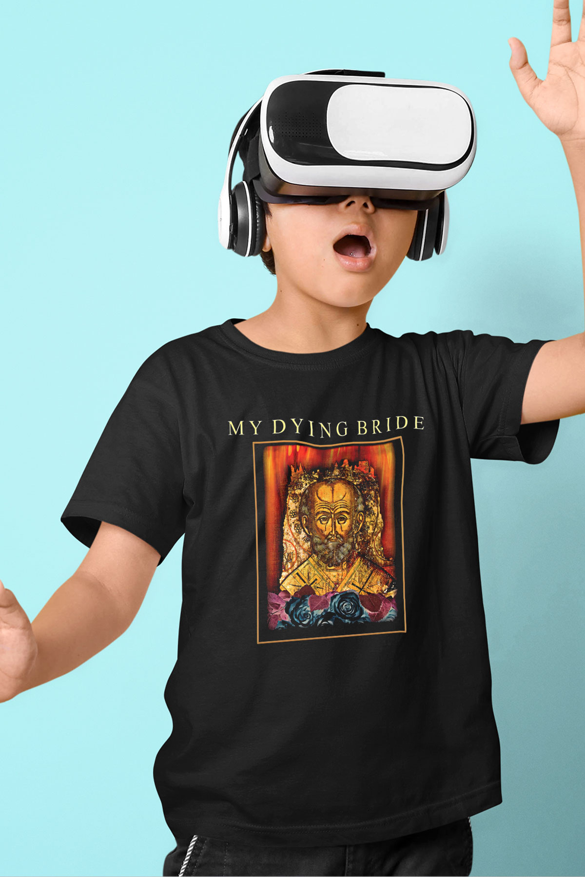 My Dying Bride Baskılı Unisex Siyah Çocuk Tişört - Tshirt