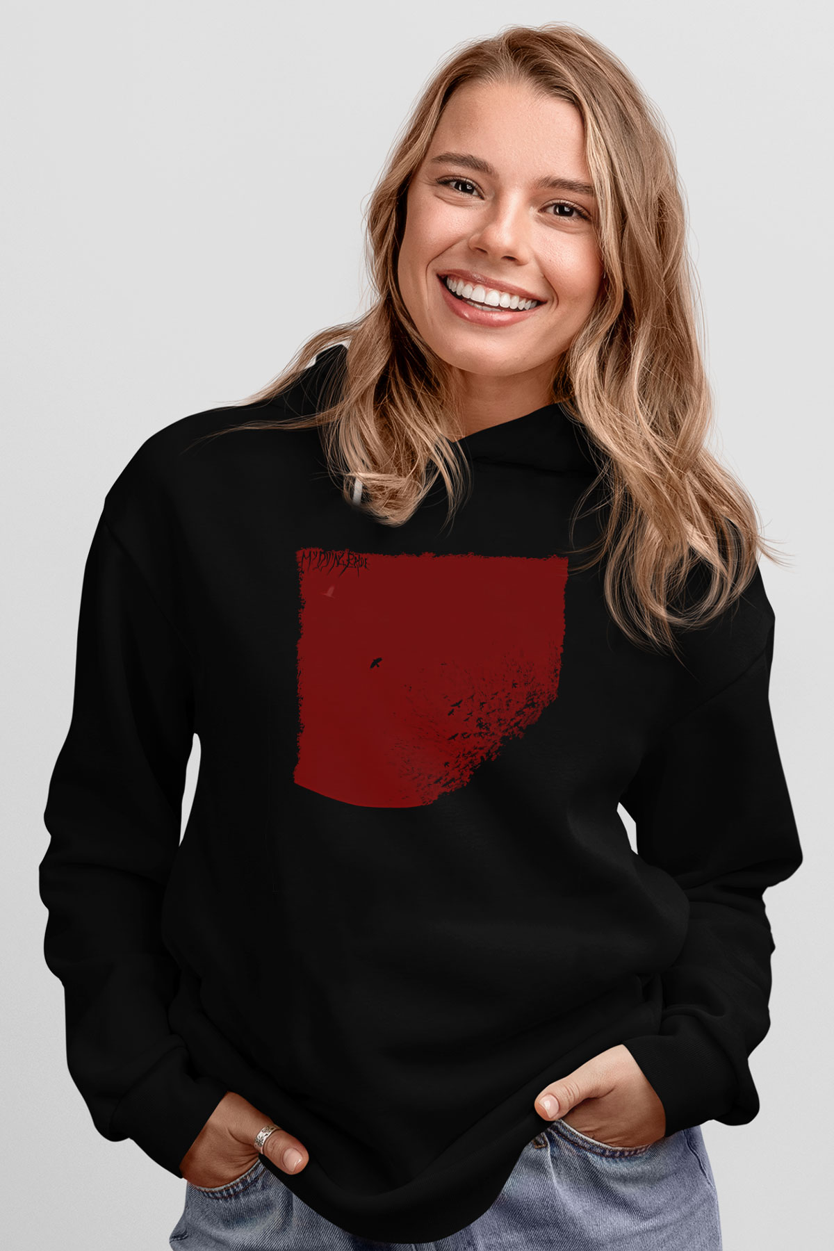 My Dying Bride Baskılı Unisex Siyah Kapüşonlu Sweatshirt