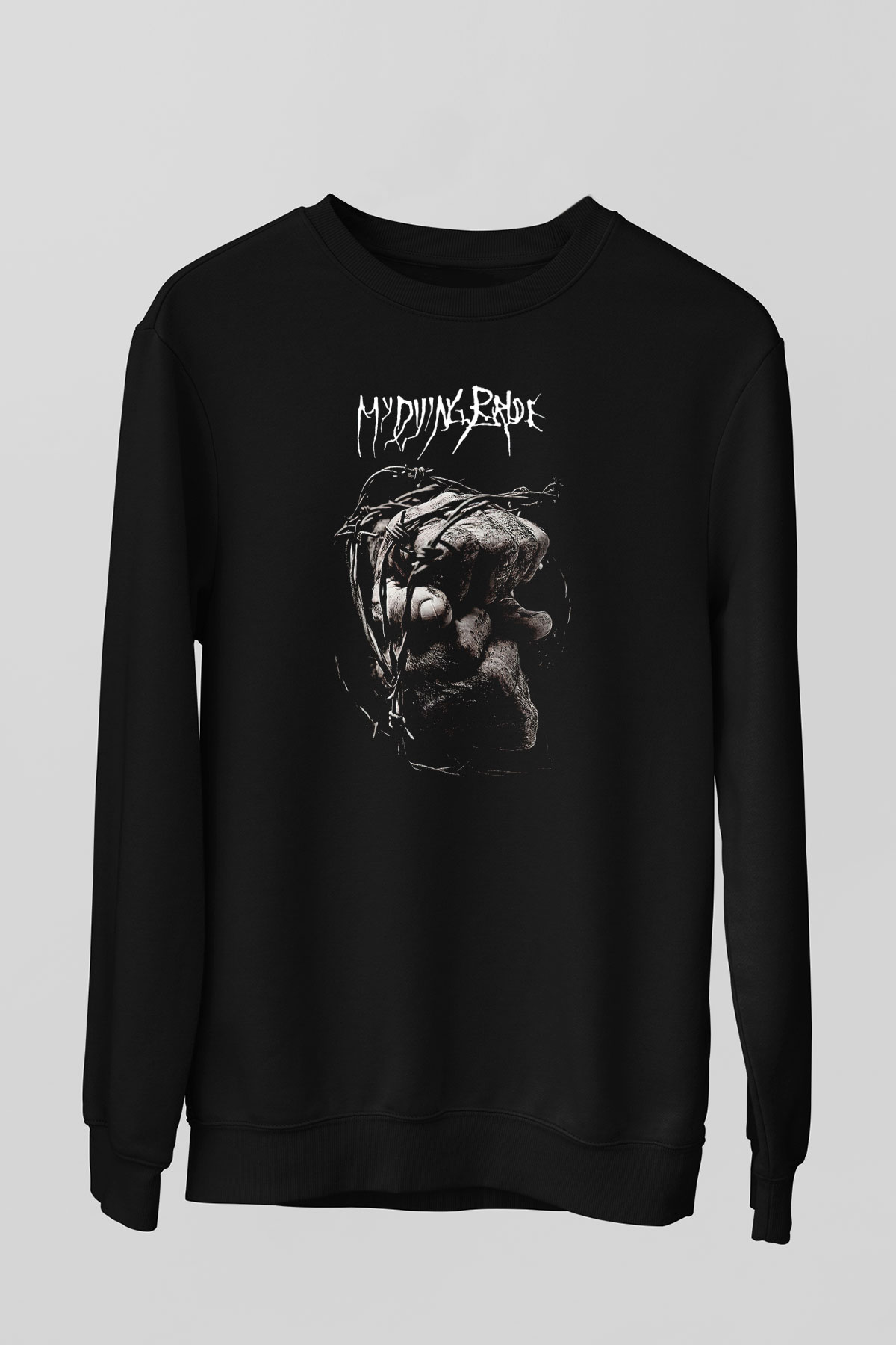 My Dying Bride Baskılı Unisex Siyah Sweatshirt