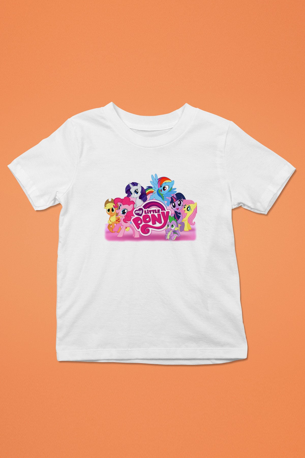 My Little Pony Baskılı Beyaz Unisex Çocuk Tişört