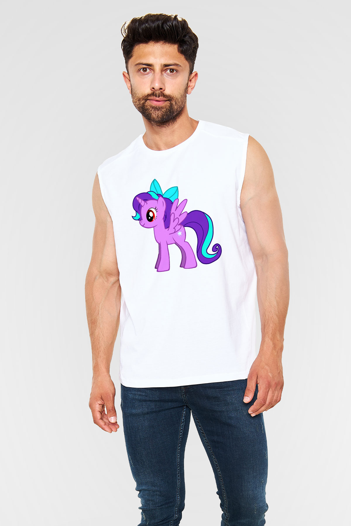 My Little Pony Beyaz Unisex Kolsuz Tişört