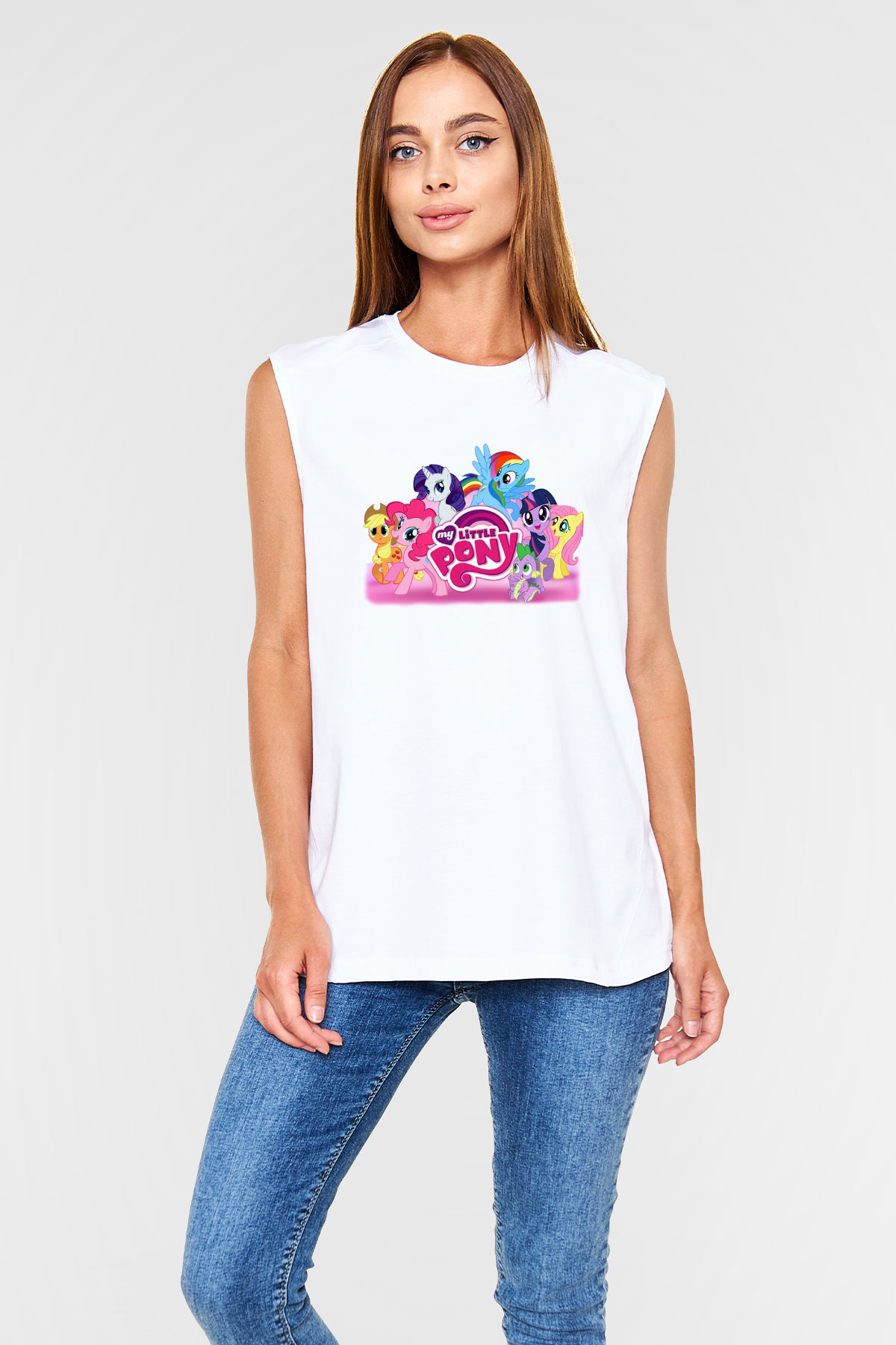 My Little Pony Beyaz Unisex Kolsuz Tişört