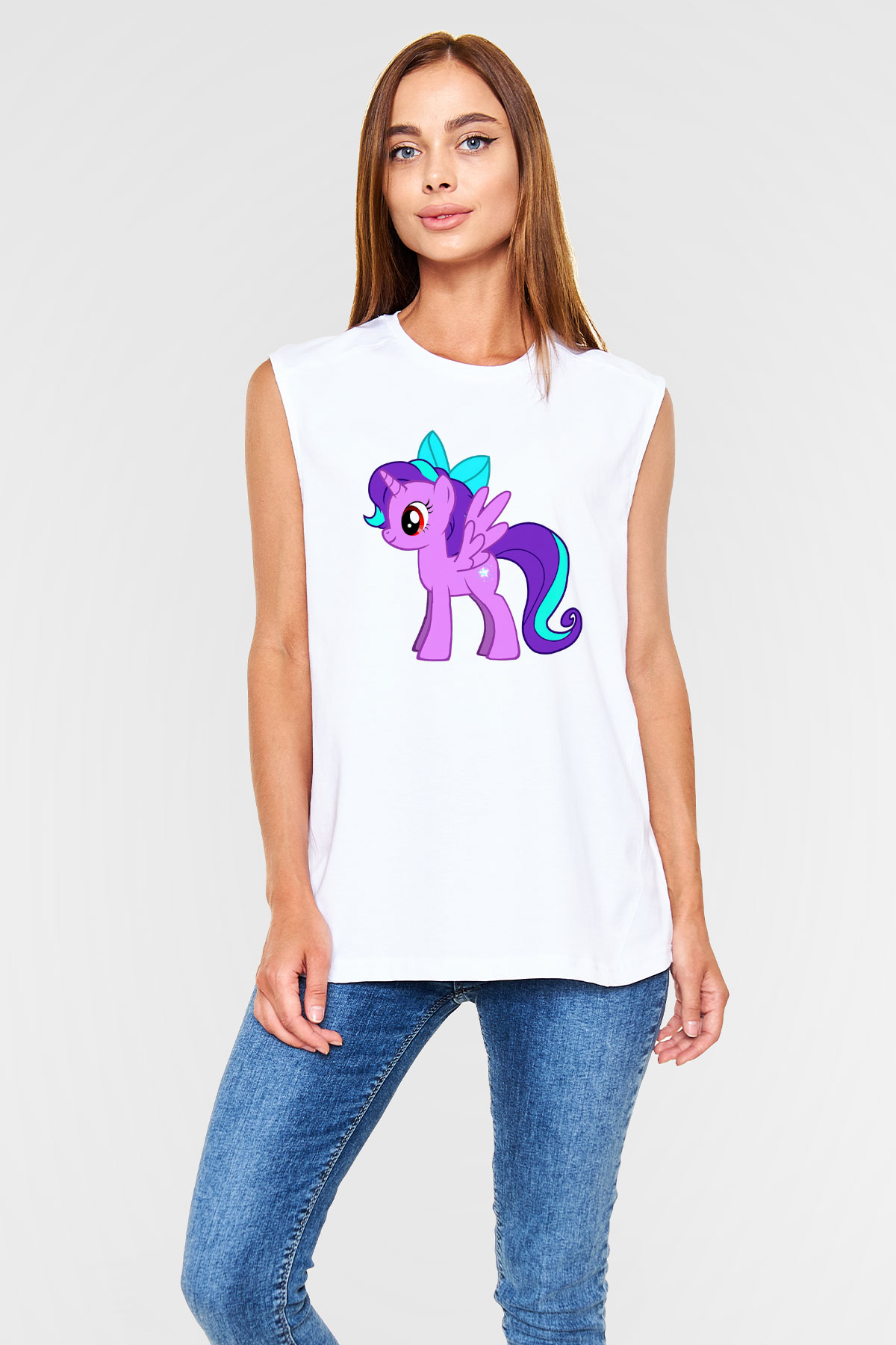My Little Pony Beyaz Unisex Kolsuz Tişört