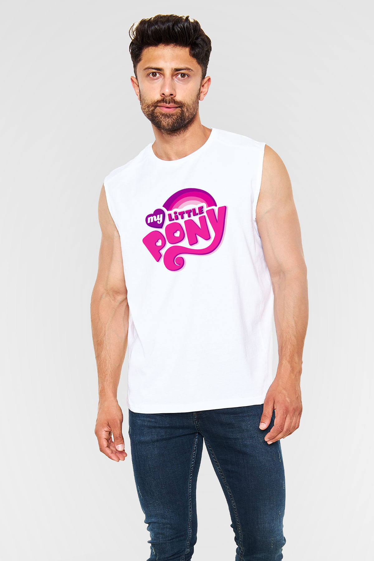 My Little Pony Beyaz Unisex Kolsuz Tişört